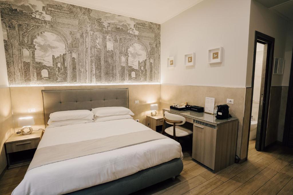 bed room of Casa Mirabilia lookinghotel
